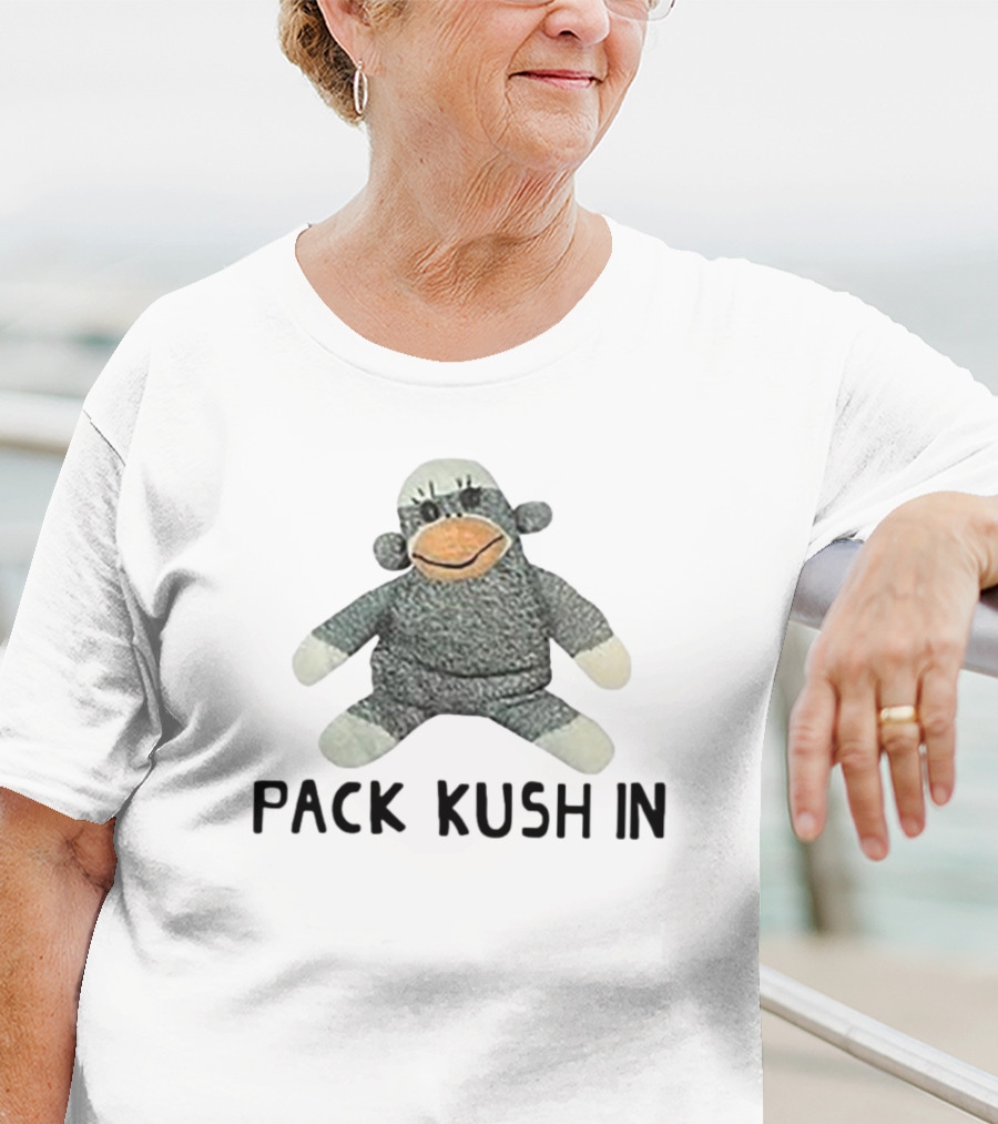 Pack Kush In Sock Monkey Plush Toy T-Shirt