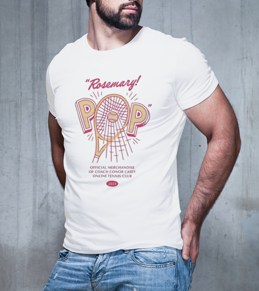 Rosemary Pop Official Merchandise Coach Conor Casey Online Tennis Club T-Shirt