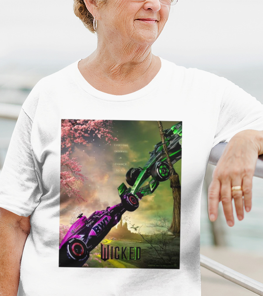 Wicked Everyone Deserves A Chance To Fly Racing Cars Vertical Sky Forest T-Shirt