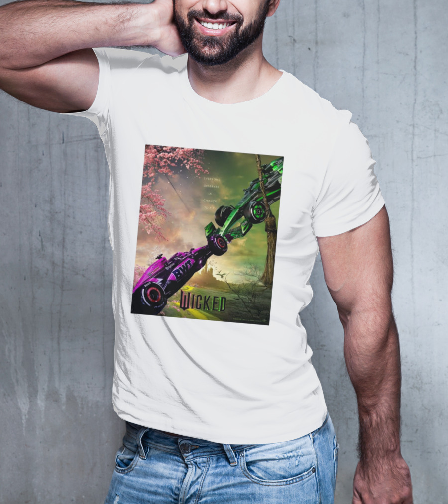 Wicked Everyone Deserves A Chance To Fly Racing Cars Vertical Sky Forest T-Shirt