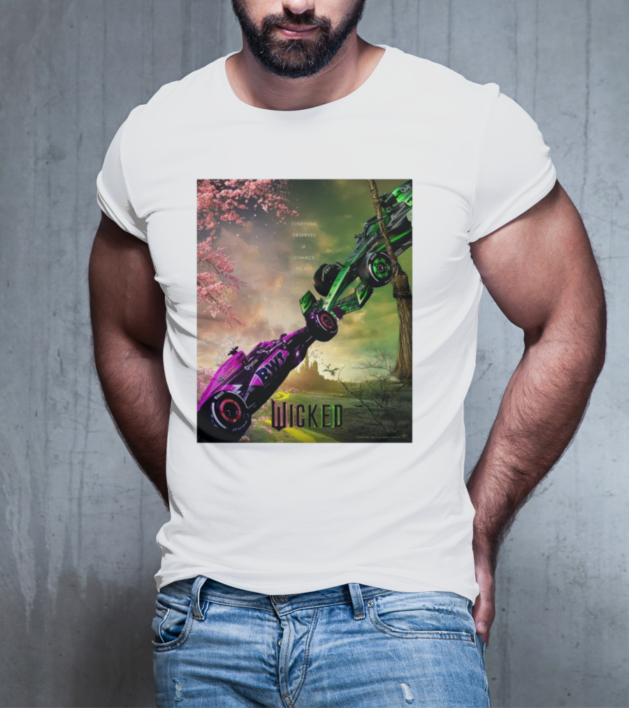 Wicked Everyone Deserves A Chance To Fly Racing Cars Vertical Sky Forest T-Shirt
