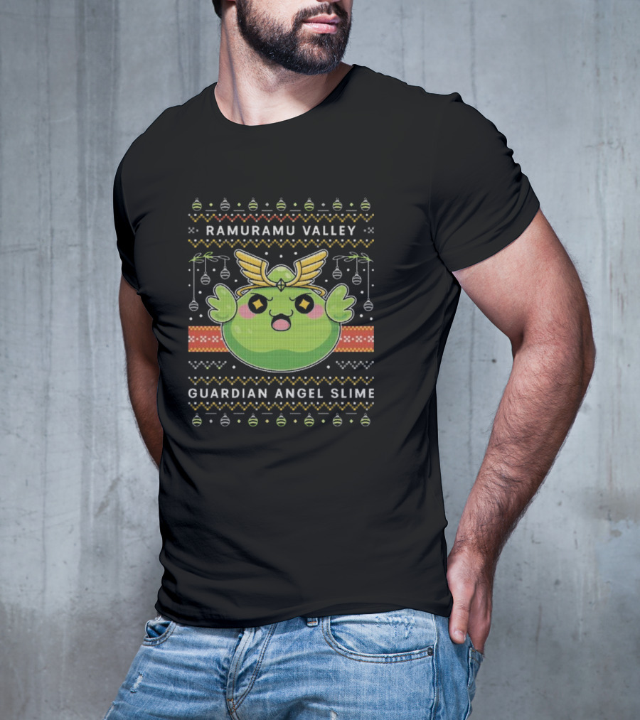 Ramuramu Valley Guardian Angel Slime Ugly Christmas T-Shirt