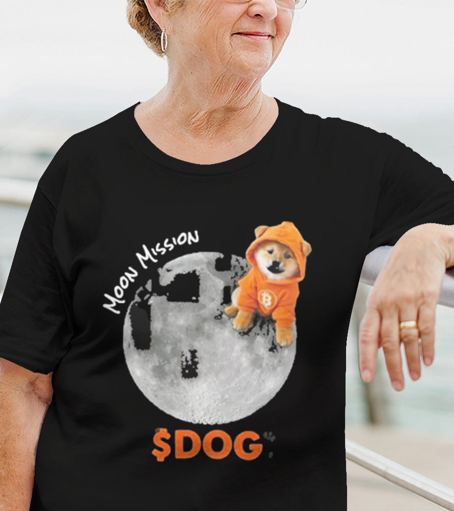 Moon Mission $DOG Dogecoin Bitcoin Shiba Inu T-Shirt