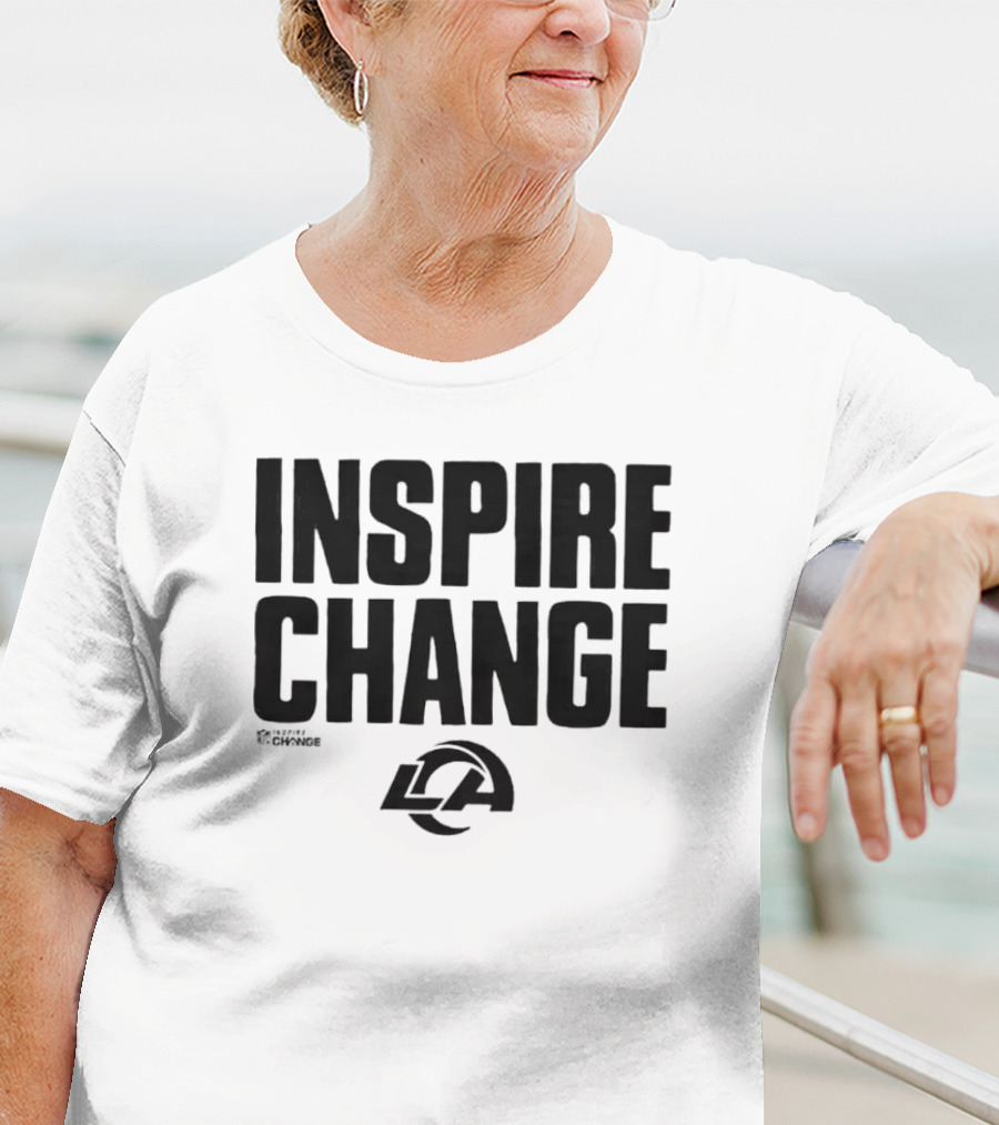 Los Angeles Rams Inspire Change LA Logo NFL T-Shirt