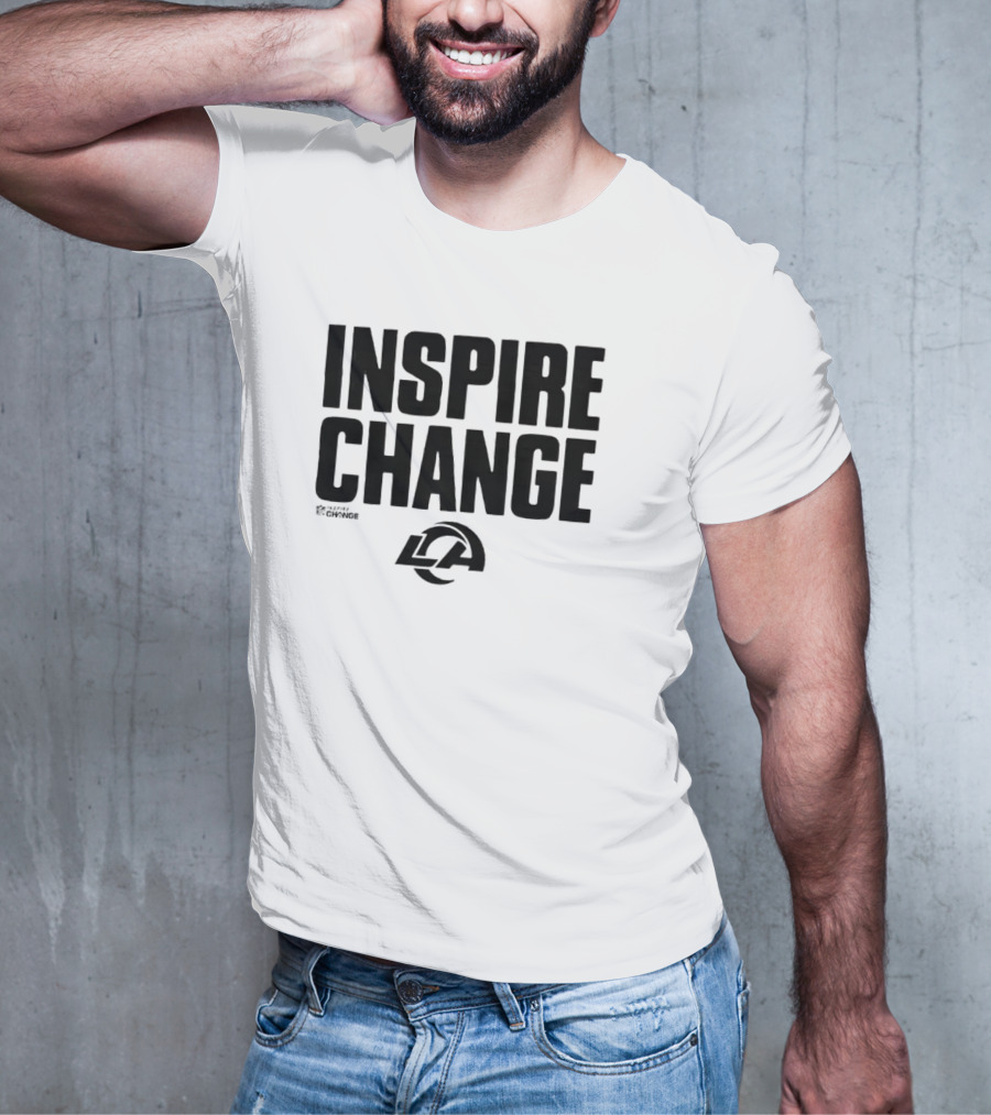 Los Angeles Rams Inspire Change LA Logo NFL T-Shirt