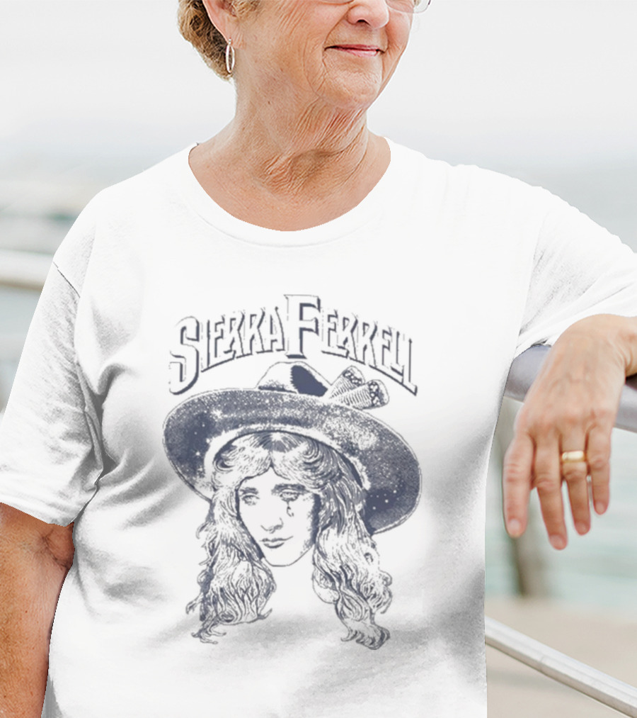 Sierra Ferrell Floating Head With Hat And Long Hair T-Shirt