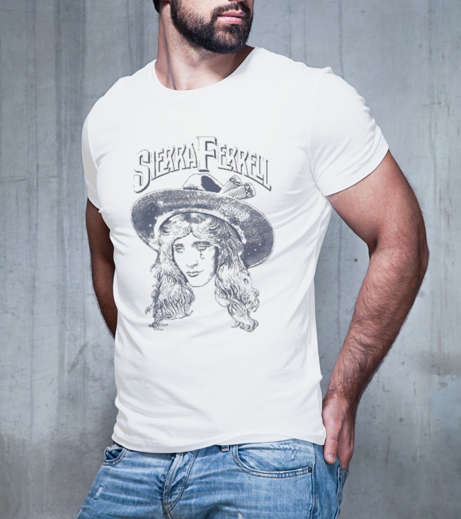 Sierra Ferrell Floating Head With Hat And Long Hair T-Shirt