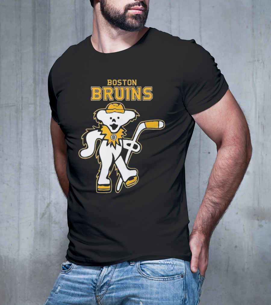 Boston Bruins Grateful Dead Dancing Bear T-Shirt