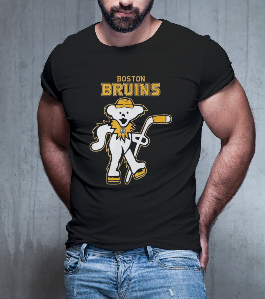 Boston Bruins Grateful Dead Dancing Bear T-Shirt