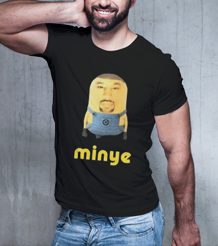 Dippytees Minye Minion Crossover Character Face T-Shirt