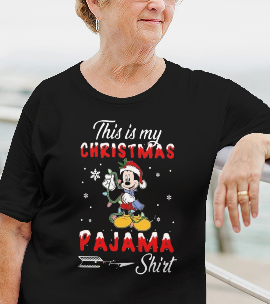 Disney Mickey This Is My Christmas Pajama T-Shirt