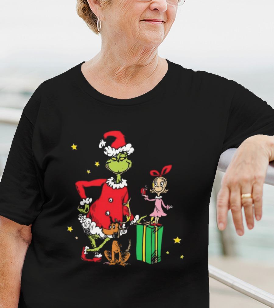 Grinch Cindy Lou Who Max Grinchmas Merry Christmas T-Shirt