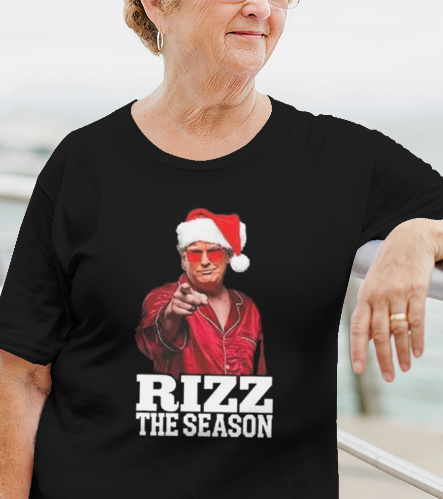 Rizz The Season Santa Christmas Pajama T-Shirt