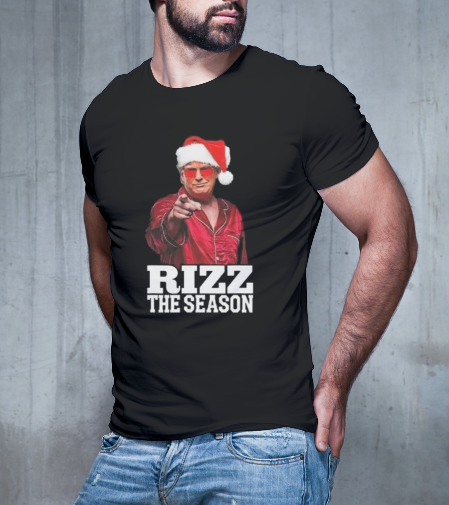 Rizz The Season Santa Christmas Pajama T-Shirt