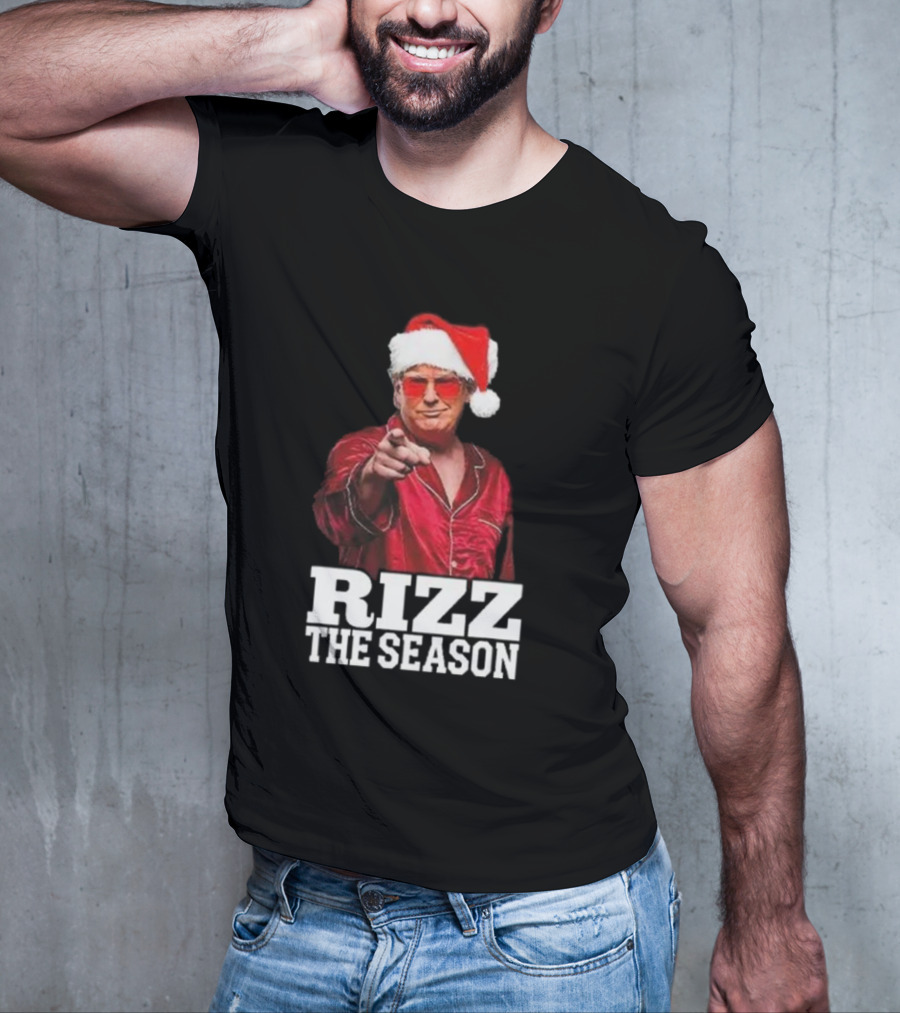 Rizz The Season Santa Christmas Pajama T-Shirt