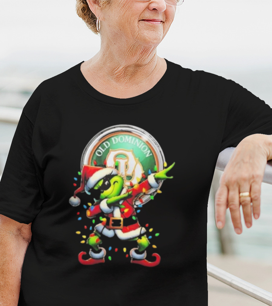 Old Dominion Freight Line Santa Grinch Dabbing Christmas T-Shirt
