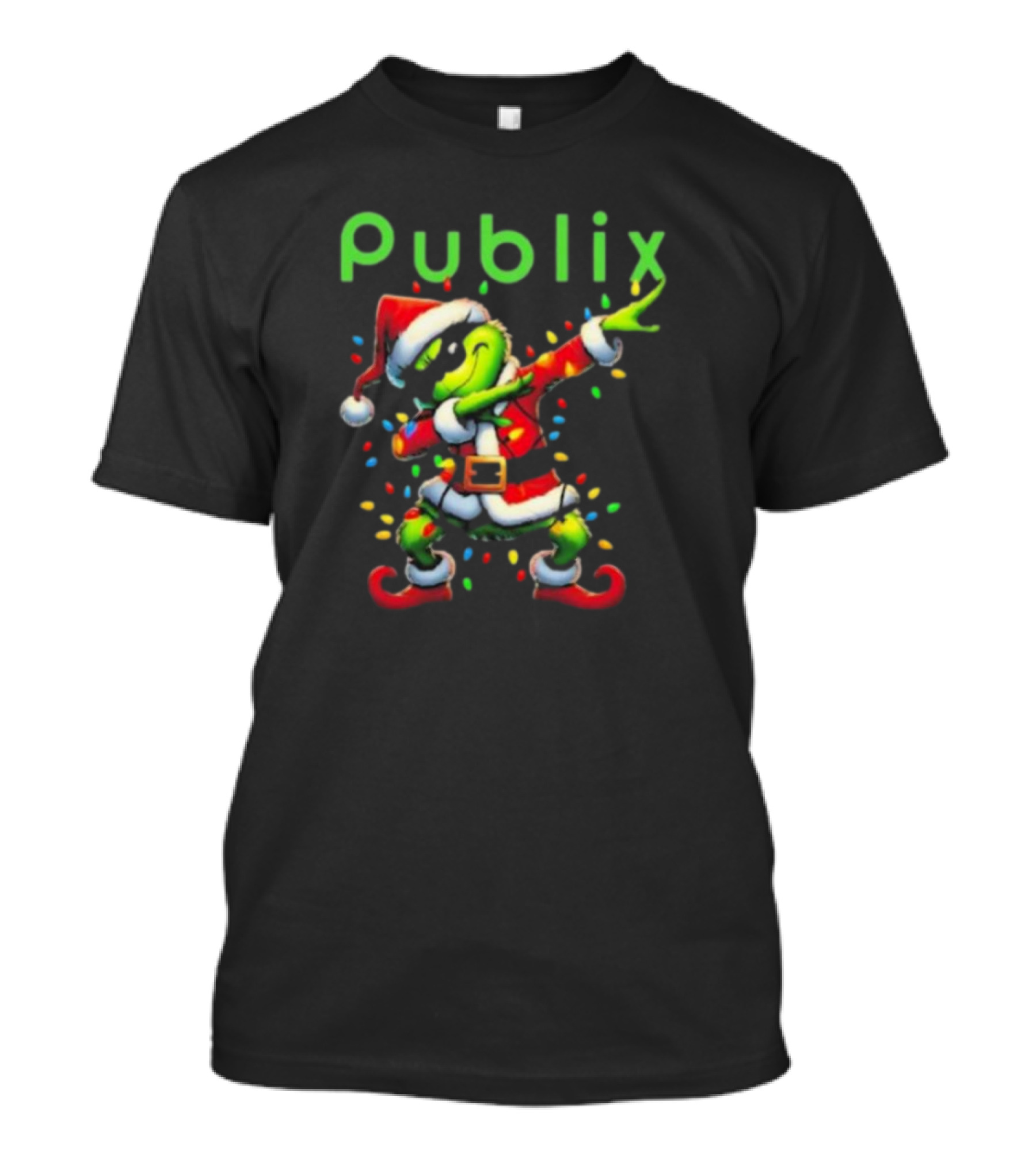 Publix Santa Grinch Dabbing Merry Christmas T-Shirt