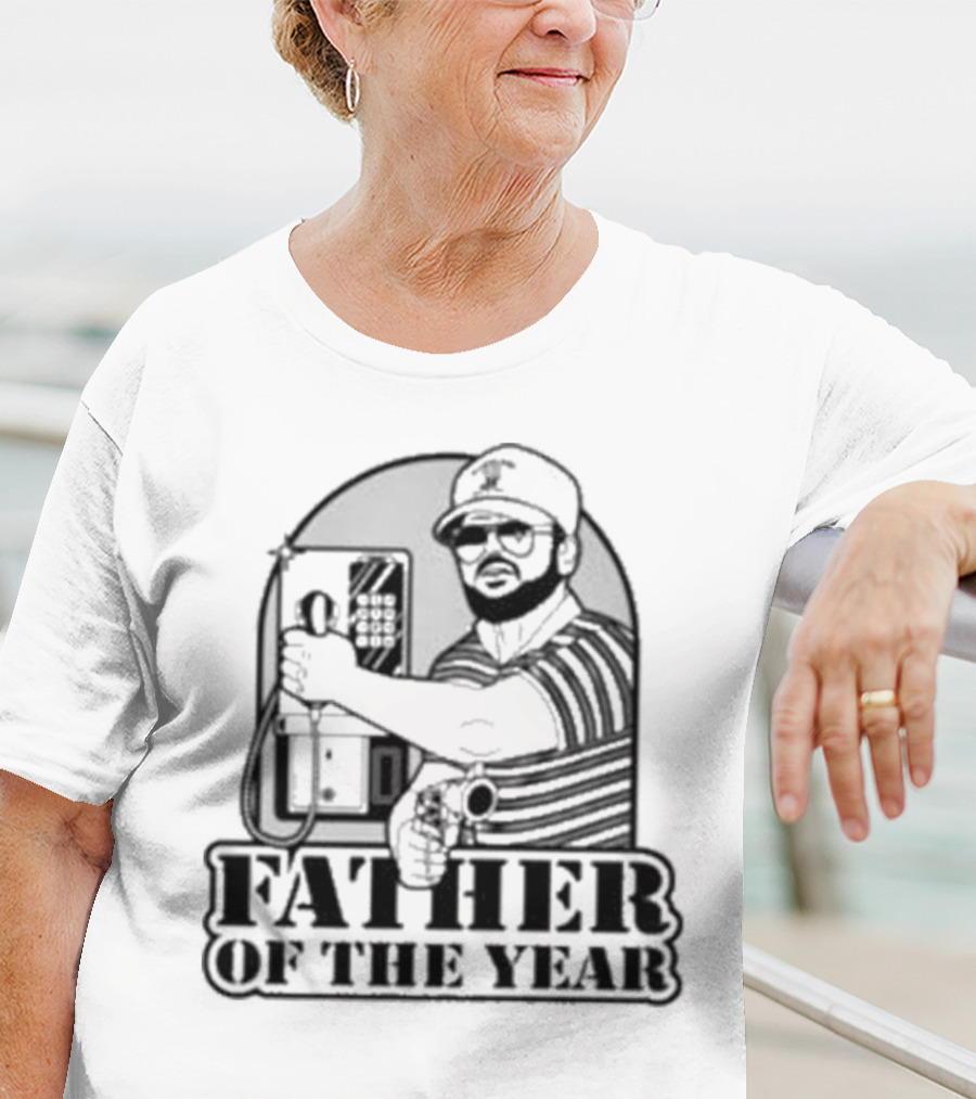 AK Guy Father Of The Year Phone Booth And Gun T-Shirt