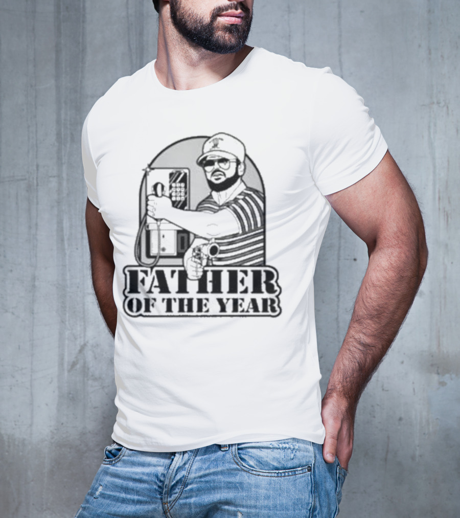 AK Guy Father Of The Year Phone Booth And Gun T-Shirt