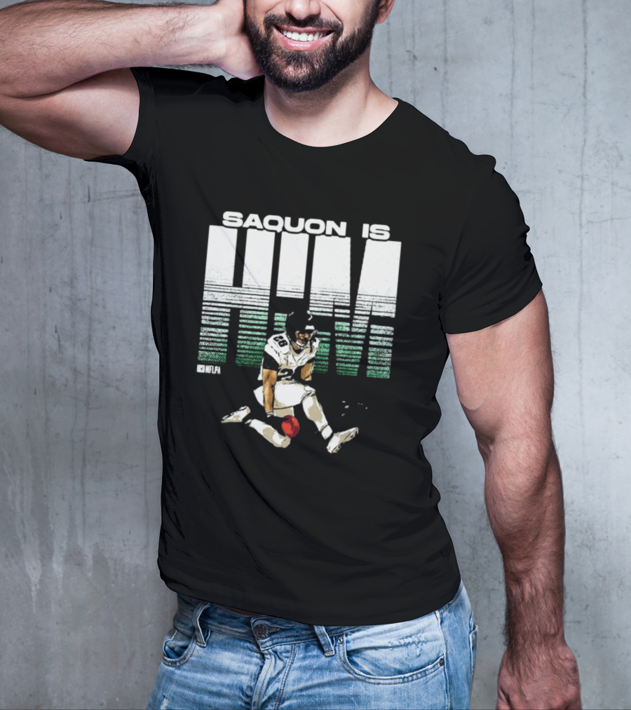 Saquon Is HIM NFLPA Signature Football T-Shirt