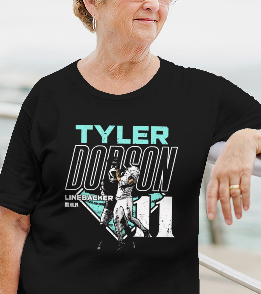 Tyler Dodson NFLPA Miami Dolphins Linebacker One-Handed Catch 11 T-Shirt