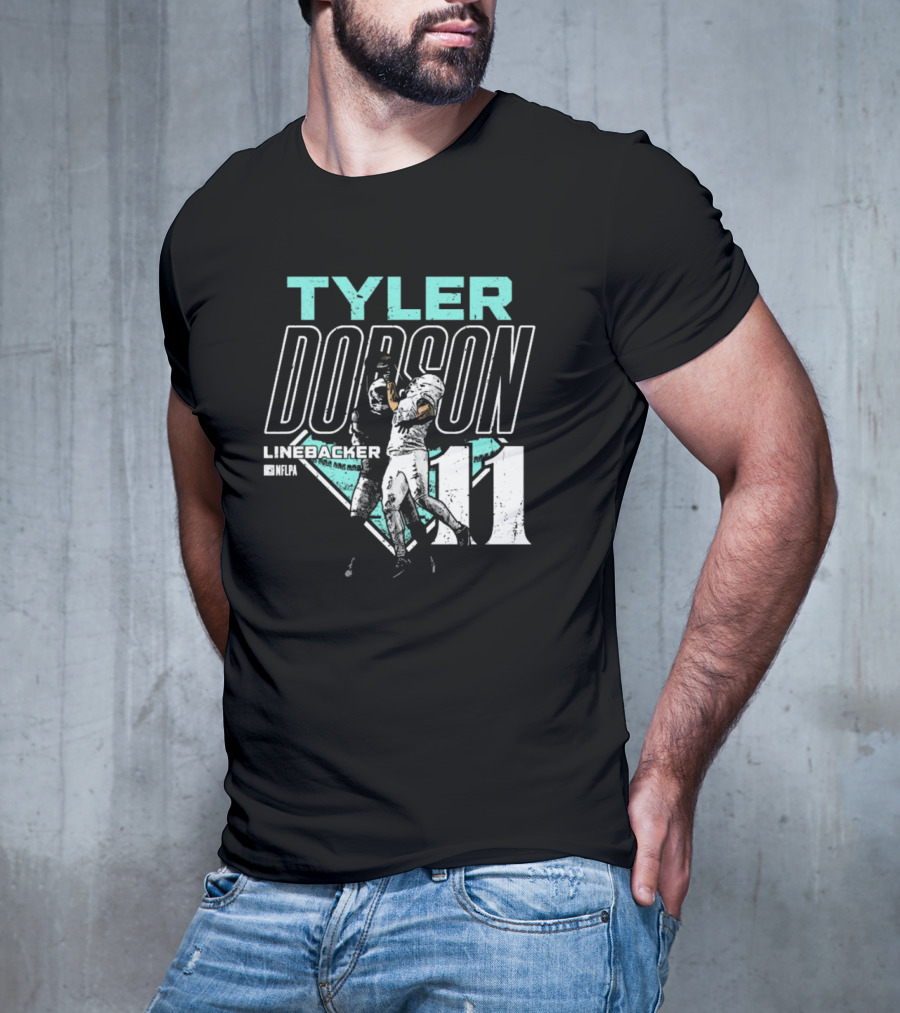 Tyler Dodson NFLPA Miami Dolphins Linebacker One-Handed Catch 11 T-Shirt