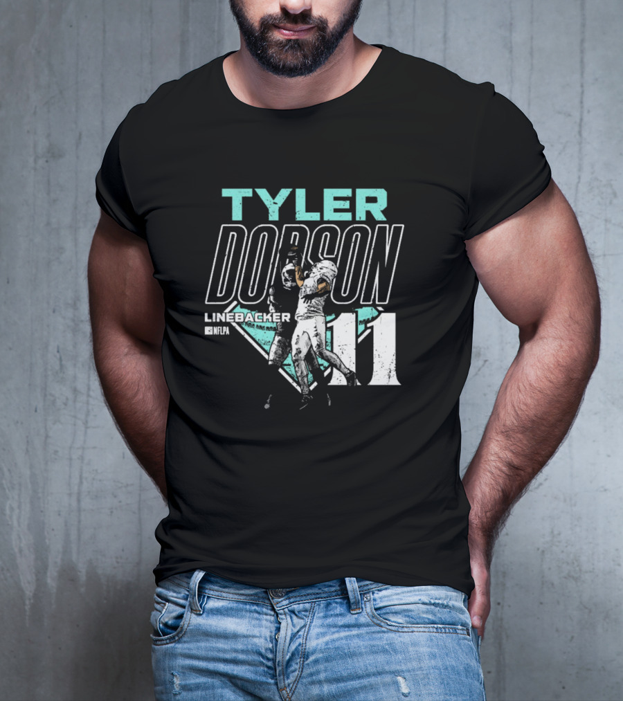 Tyler Dodson NFLPA Miami Dolphins Linebacker One-Handed Catch 11 T-Shirt