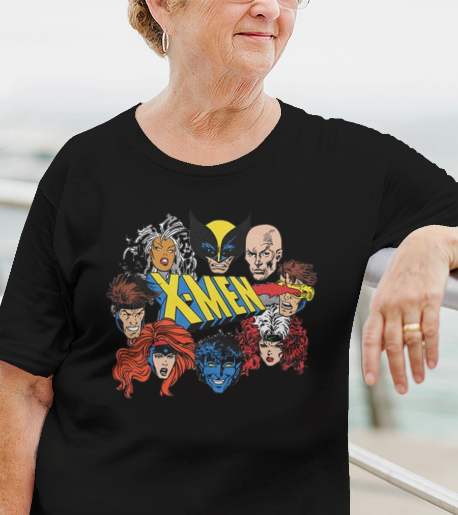 X-Men Marvel Comics Wolverine Storm Charles Xavier Cyclops Nightcrawler Rogue Jean Grey Gambit T-Shirt