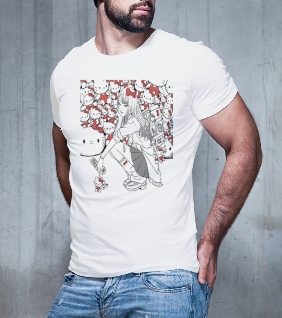 Tomie X Hello Kitty Collaboration Visual Merchandise T-Shirt