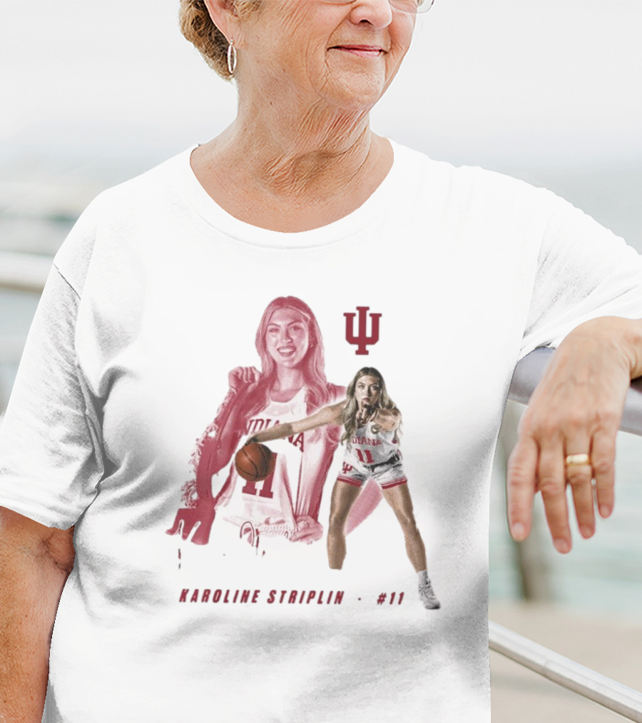 Karoline Striplin #11 Indiana Hoosiers Basketball IU T-Shirt