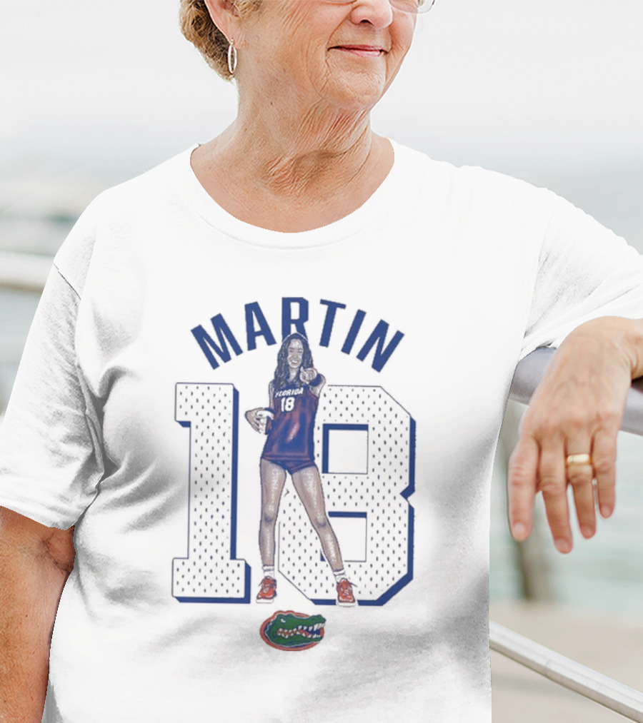 Martin 18 Florida Gators Cartoon T-Shirt
