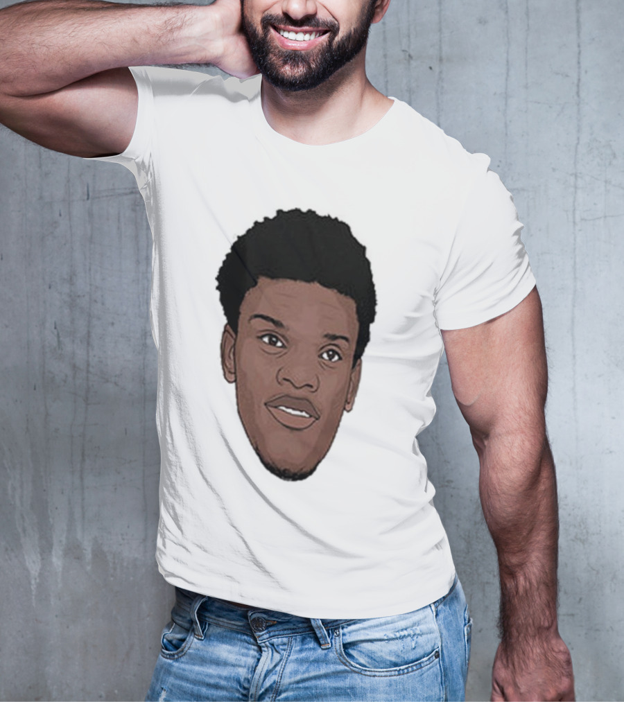 Lamar Jackson Big Head MVP Baltimore Ravens NFL T-Shirt