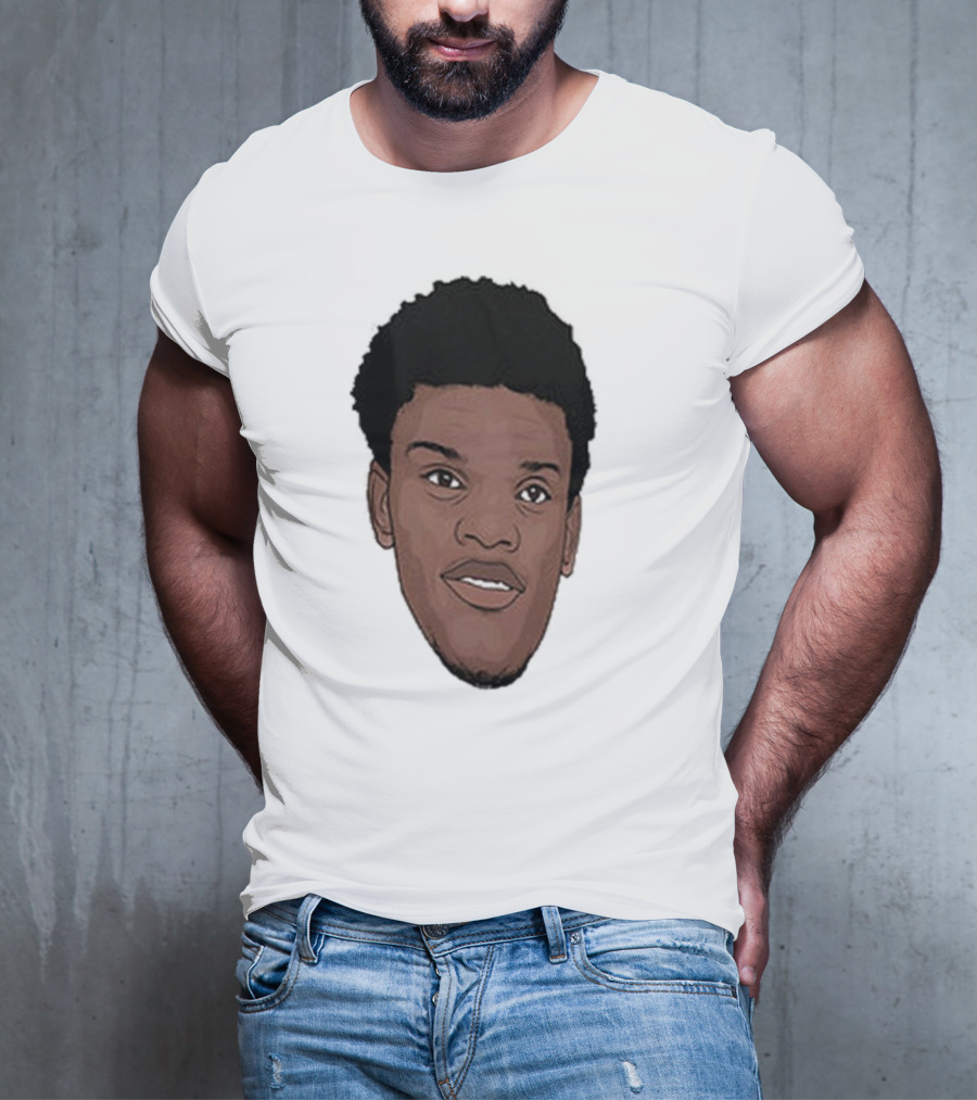 Lamar Jackson Big Head MVP Baltimore Ravens NFL T-Shirt