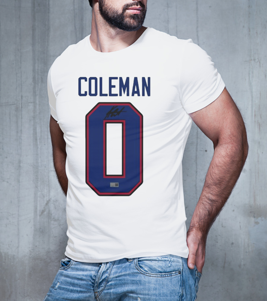 Coleman Signed Number 0 T-Shirt