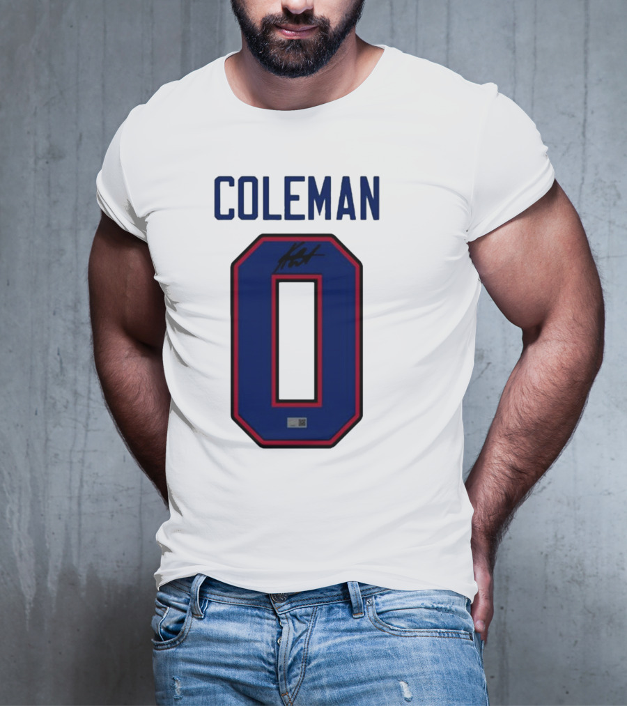 Coleman Signed Number 0 T-Shirt