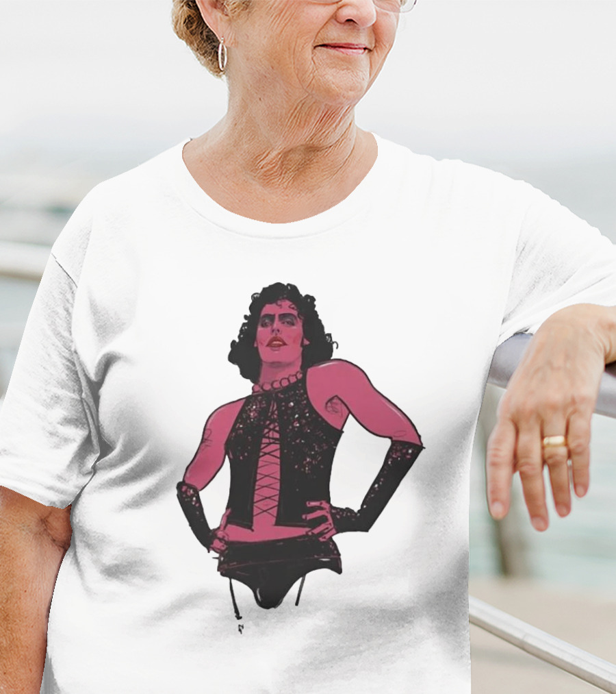 Macho Frank N Furter Rocky Horror Tim Curry Dr. Frank-N-Furter Iconic Costume Image T-Shirt