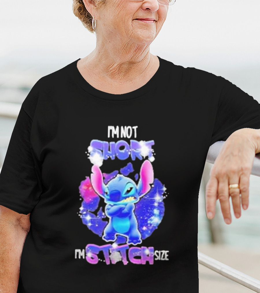 I'm Not Short I'm Stitch Size Lilo And Stitch Character Image T-Shirt