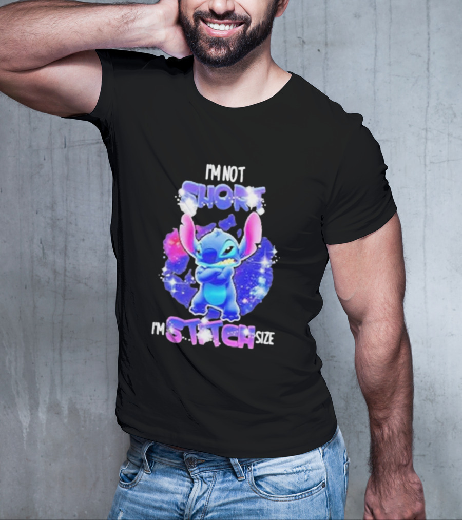 I'm Not Short I'm Stitch Size Lilo And Stitch Character Image T-Shirt
