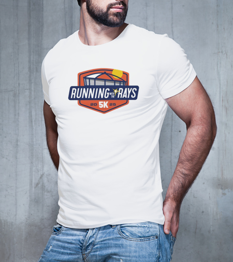 Running With The Rays 5K 2025 Tampa Bay Rays Stadium T-Shirt