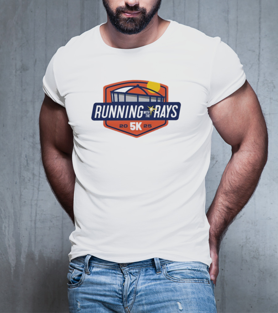 Running With The Rays 5K 2025 Tampa Bay Rays Stadium T-Shirt