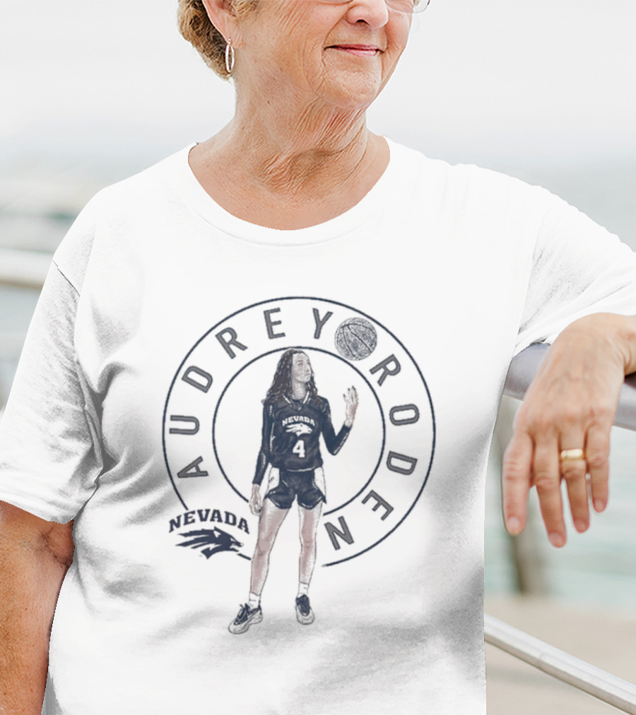 Audrey Roden Nevada Wolf Pack Basketball Player Circular T-Shirt