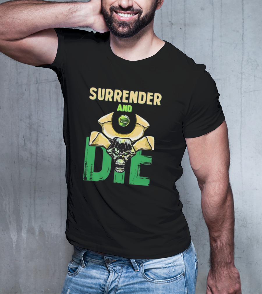 Majorkill Surrender And Die Skull T-Shirt