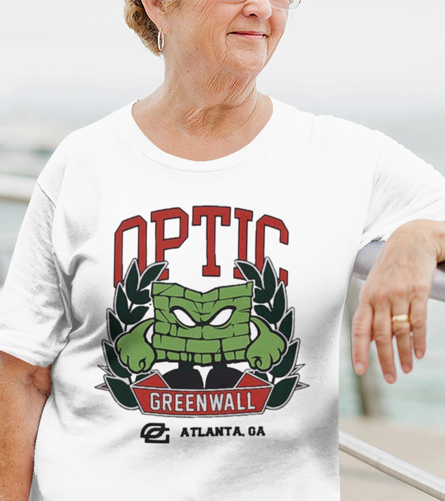 Optic Greenwall Atlanta GA City Colors T-Shirt