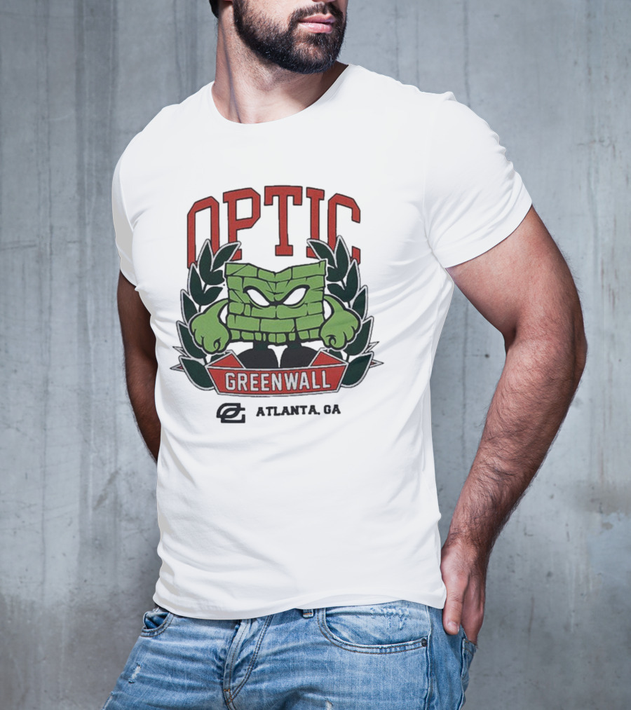 Optic Greenwall Atlanta GA City Colors T-Shirt