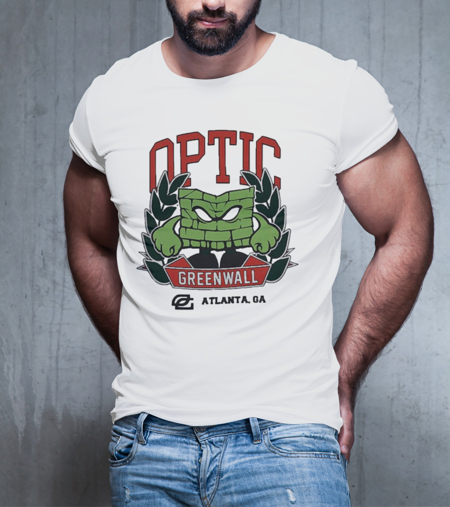 Optic Greenwall Atlanta GA City Colors T-Shirt