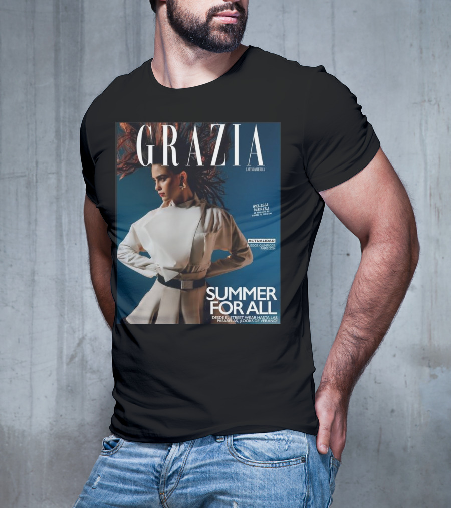 Grazia Latinoamerica Summer For All Melissa Barrera Juegos Olimpicos Paris T-Shirt