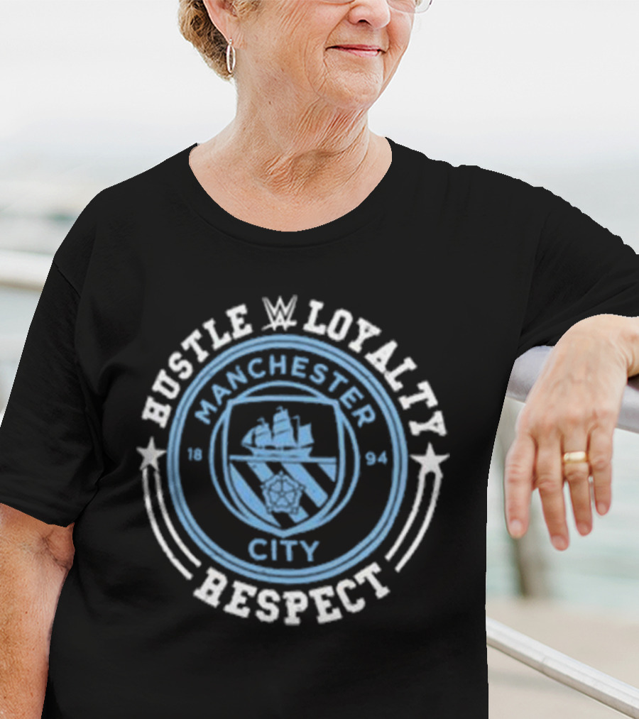 WWE John Cena Manchester City 1894 Hustle Loyalty Respect T-Shirt