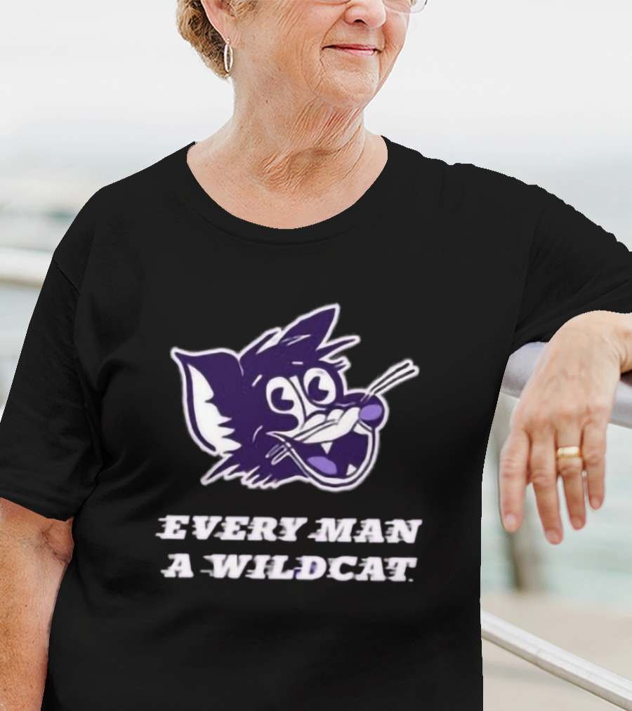 Every Man A Wildcat K-State Purple Wildcats Rally Pride T-Shirt