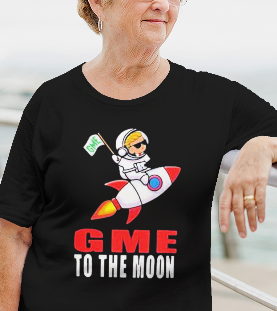GME WallStreetBets To The Moon Astronaut Rocket T-Shirt