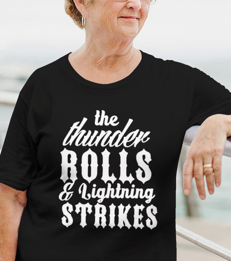 Garth Brooks The Thunder Rolls And Lightning Strikes Iconic Lyrics T-Shirt